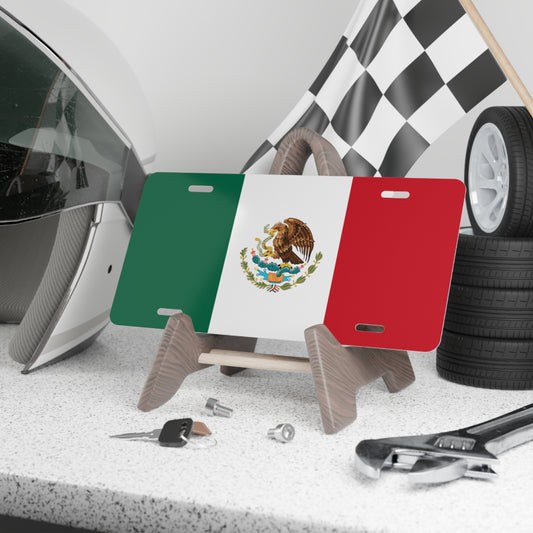 Mexican Flag Patriotic Car Tag Mexico License Plate Front Plate Auto Decoration Vehicle Gift for Mexican Pride Mexico Souvenir