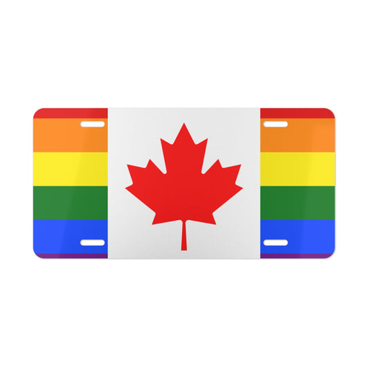 Canadian pride Vanity Plate Flag License Plate Car Decoration Patriotic Gift Custom Front Plate Personalized Auto Tag Front Decor Tag LGTB Gay PrideCanada Pride