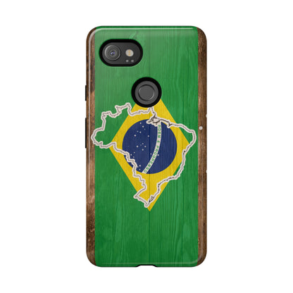 Brazil Flag Phone Map Case Protective Tough Cover Flag of Brazil Samsung Brazilian Pride Hard Plastic Back Brazil Flag Cover