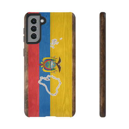 Ecuador Flag Phone Map Case Protective Tough Cover Flag of Ecuador Samsung Ecuadorian Pride Hard Plastic Back Ecuadorian Flag Cover