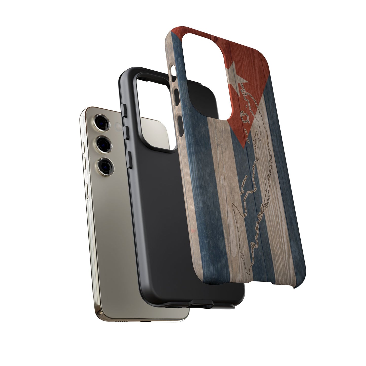 Phone Case Cuban Flag iPhone Case Protective Tough Cover Flag of Cuba Samsung Galaxy Cuban Pride Huawei P40 Lite Hard Plastic Back