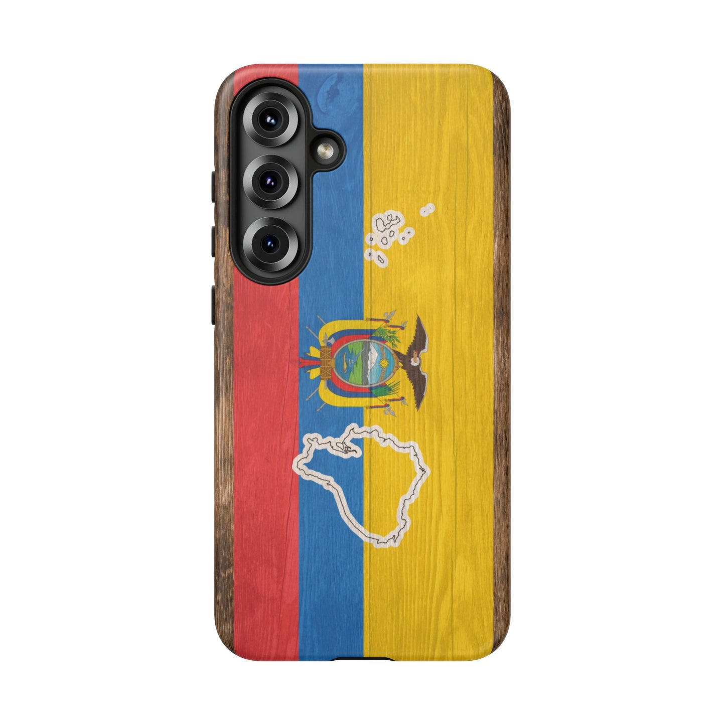 Ecuador Flag Phone Map Case Protective Tough Cover Flag of Ecuador Samsung Ecuadorian Pride Hard Plastic Back Ecuadorian Flag Cover