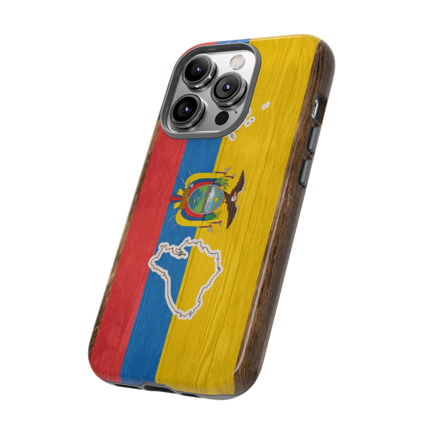 Ecuador Flag Phone Map Case Protective Tough Cover Flag of Ecuador Samsung Ecuadorian Pride Hard Plastic Back Ecuadorian Flag Cover
