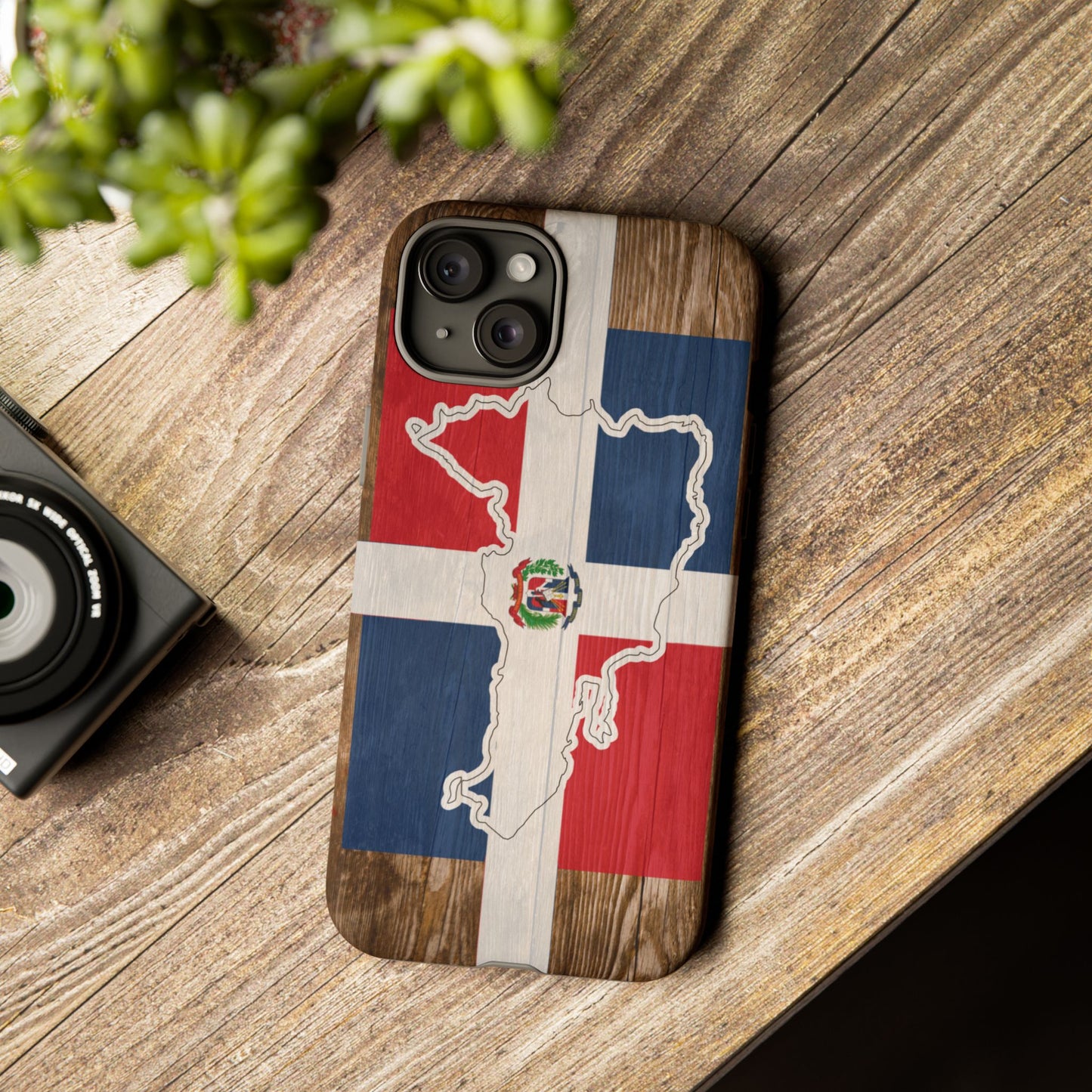 Dominican Republic Flag Phone Map Case Protective Tough Cover Flag of Dominican Pride Hard Plastic Back DR Flag Cover Dominicana