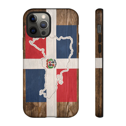 Dominican Republic Flag Phone Map Case Protective Tough Cover Flag of Dominican Pride Hard Plastic Back DR Flag Cover Dominicana
