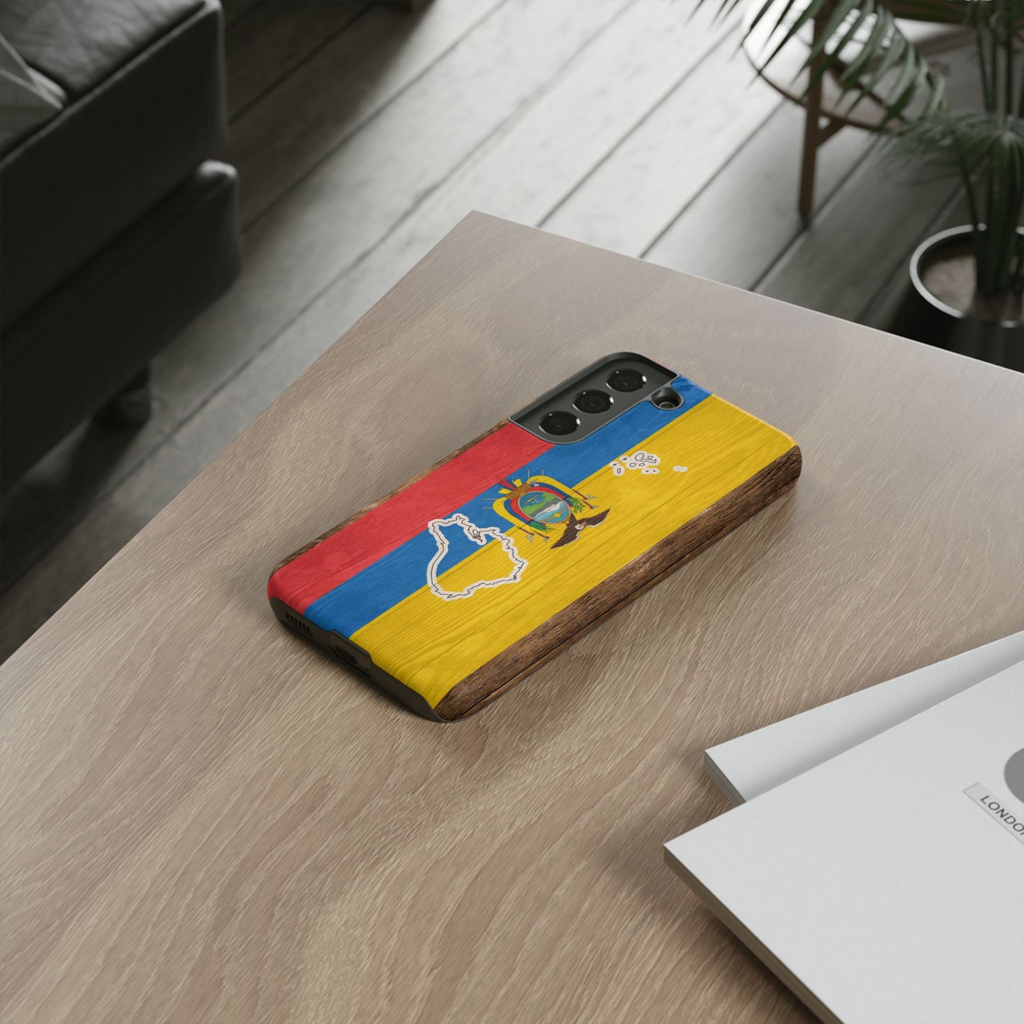 Ecuador Flag Phone Map Case Protective Tough Cover Flag of Ecuador Samsung Ecuadorian Pride Hard Plastic Back Ecuadorian Flag Cover