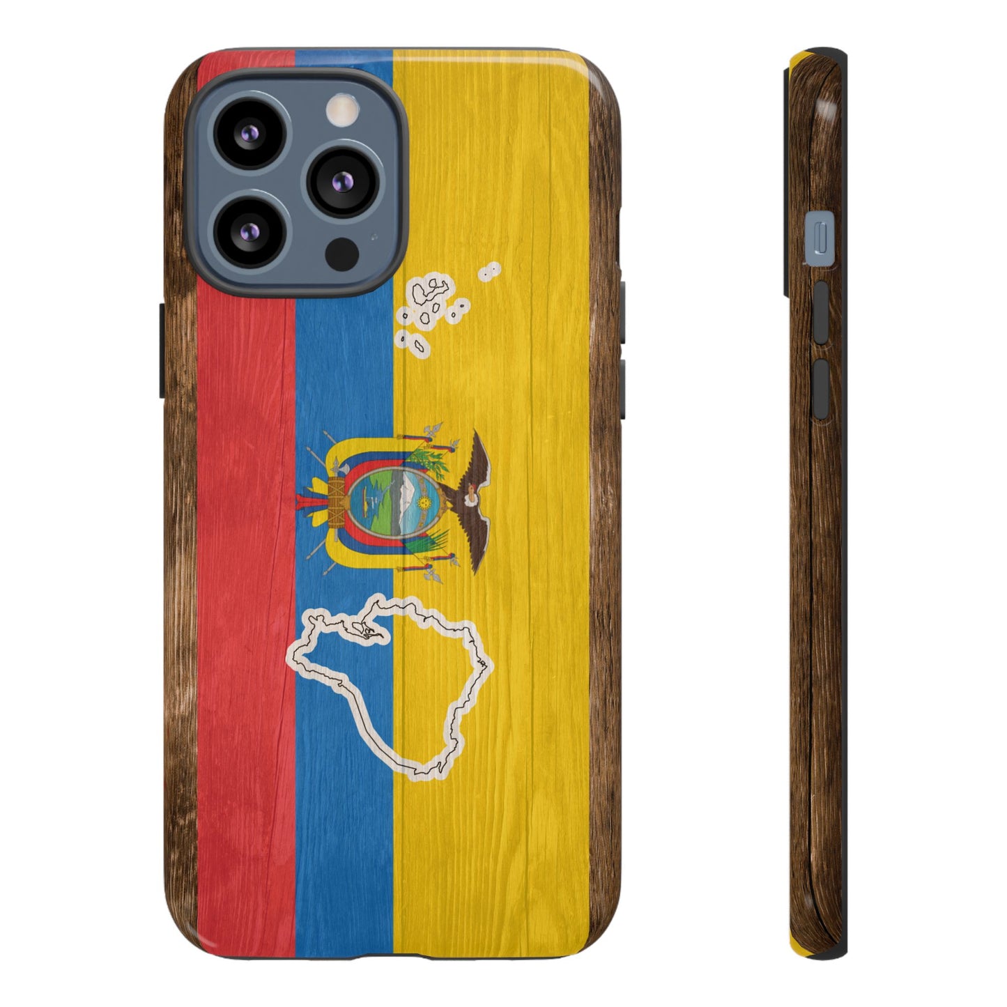 Ecuador Flag Phone Map Case Protective Tough Cover Flag of Ecuador Samsung Ecuadorian Pride Hard Plastic Back Ecuadorian Flag Cover