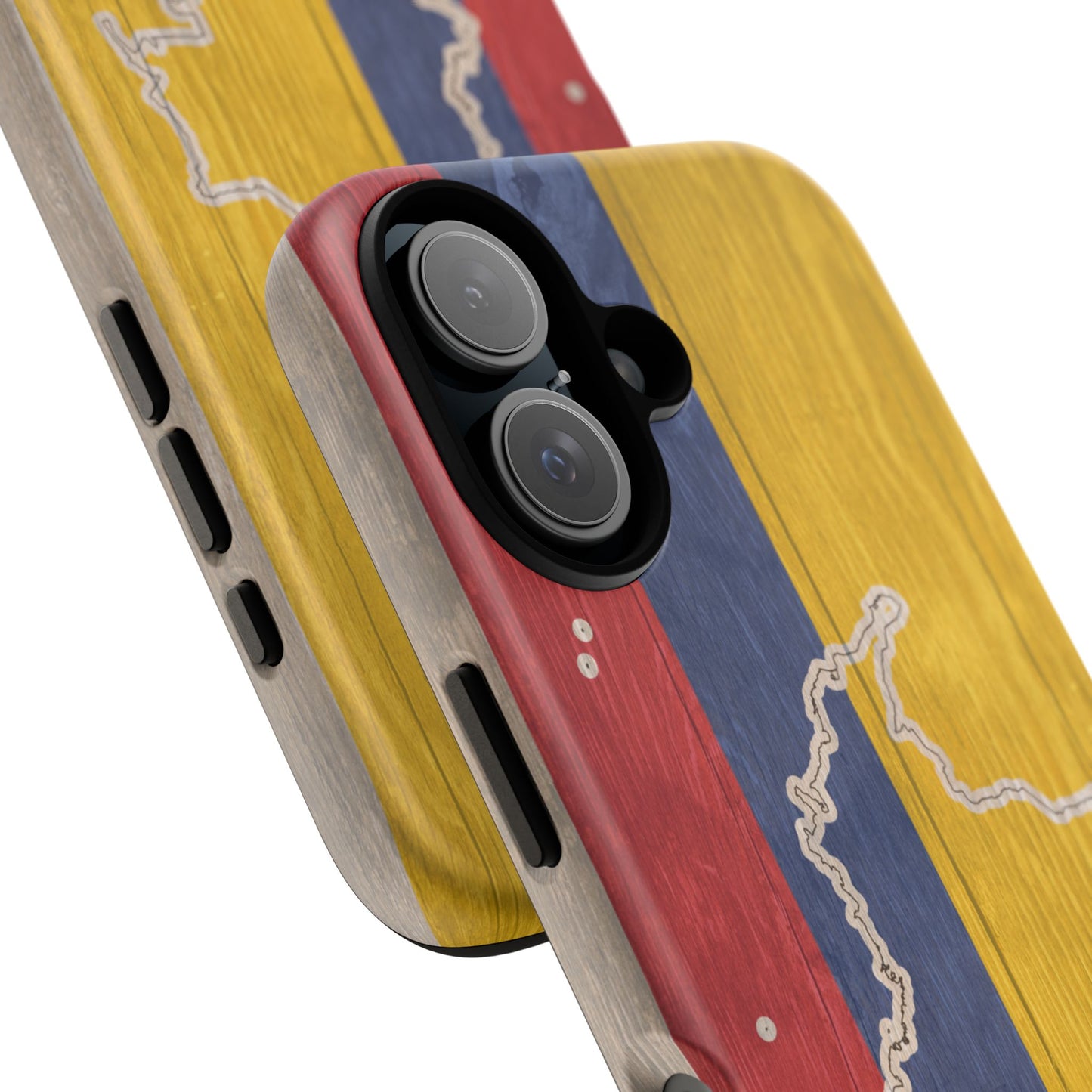 Colombian Flag Map Style iPhone Case Protective Tough Cover Flag of Colombia Samsung Colombian Pride Huawei Hard Plastic Back Colombia Phone