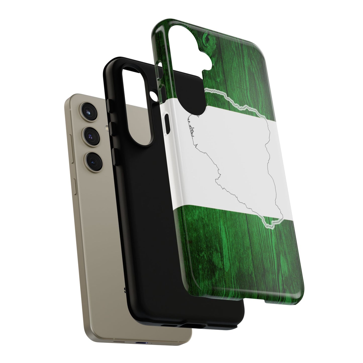 Nigeria Flag Phone Case, African Nation Protective Cover, Nigeria Pride Accessory, Tough Phone Case for Patriots, Nigerian Flag Mobile Case