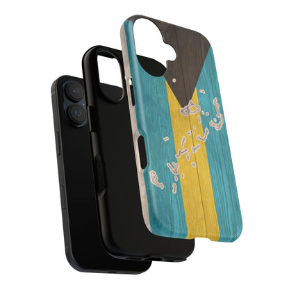 Bahamas Flag Phone Map Case Protective Tough Cover Flag of Bahamas Samsung Bahamian Pride Hard Plastic Back Bahamas Flag Cover