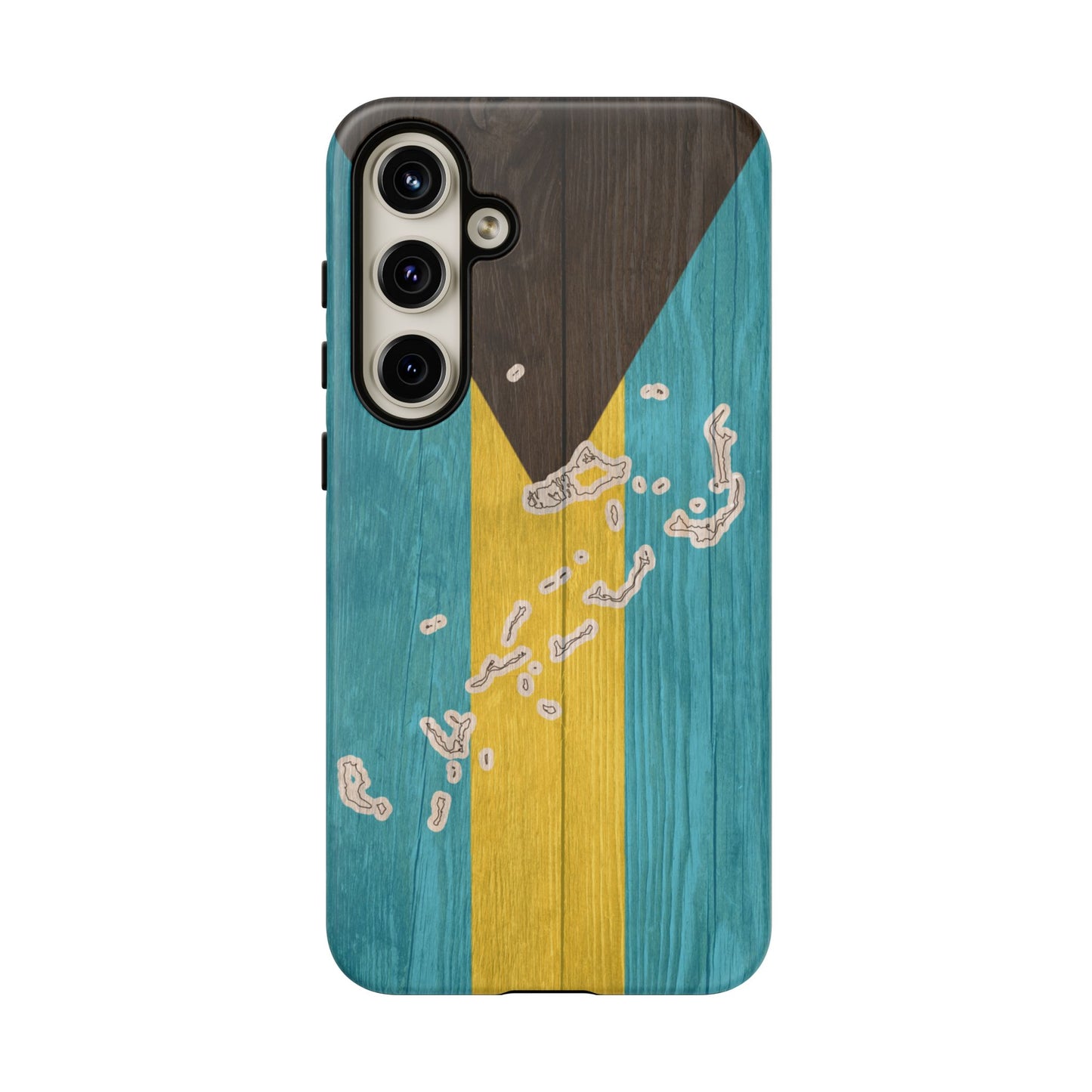 Bahamas Flag Phone Map Case Protective Tough Cover Flag of Bahamas Samsung Bahamian Pride Hard Plastic Back Bahamas Flag Cover