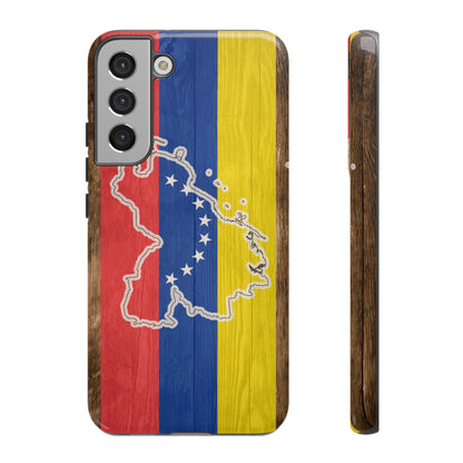 Venezuela Flag Phone Map Case Protective Tough Cover Flag of Venezuela Samsung Venezuelan Pride Hard Plastic Back Venezuela Map Cover