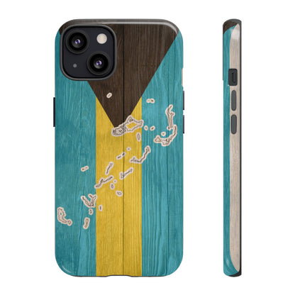Bahamas Flag Phone Map Case Protective Tough Cover Flag of Bahamas Samsung Bahamian Pride Hard Plastic Back Bahamas Flag Cover