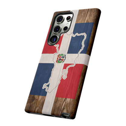 Dominican Republic Flag Phone Map Case Protective Tough Cover Flag of Dominican Pride Hard Plastic Back DR Flag Cover Dominicana