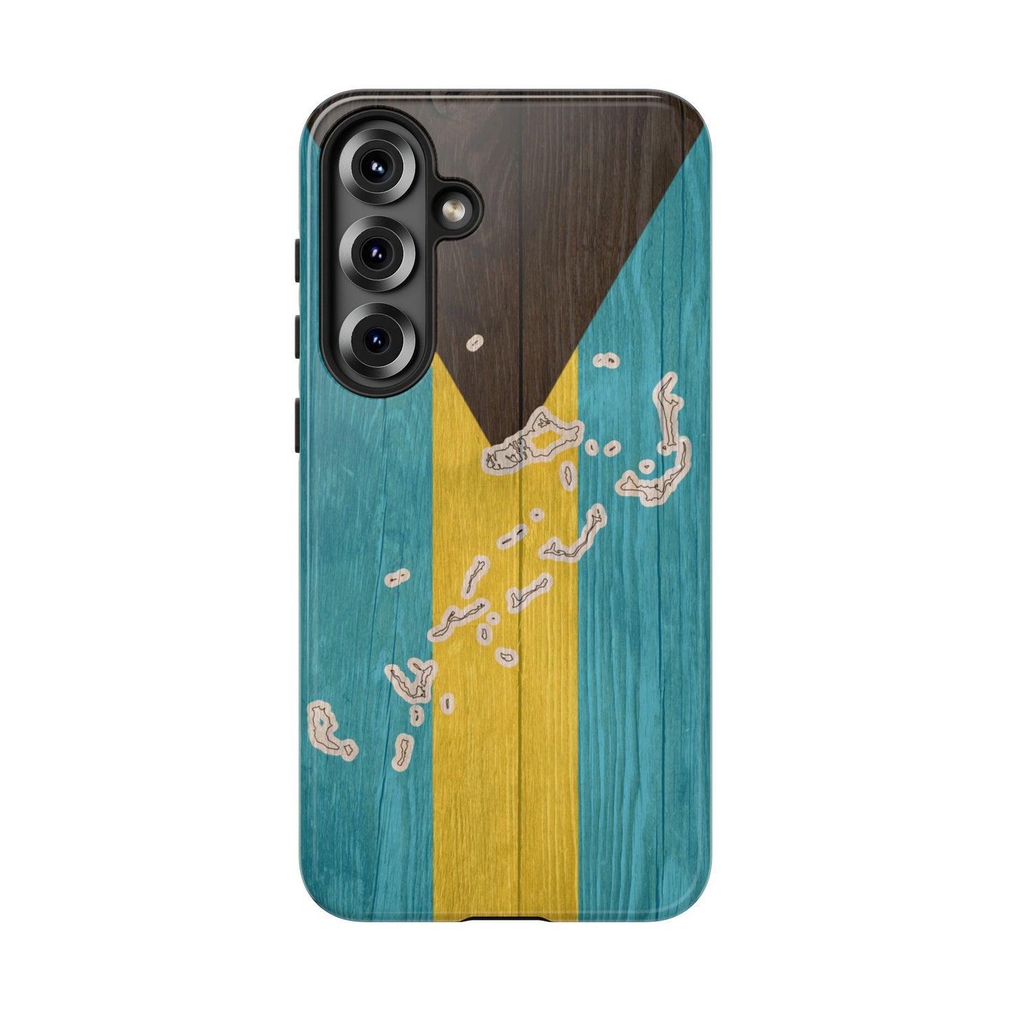 Bahamas Flag Phone Map Case Protective Tough Cover Flag of Bahamas Samsung Bahamian Pride Hard Plastic Back Bahamas Flag Cover