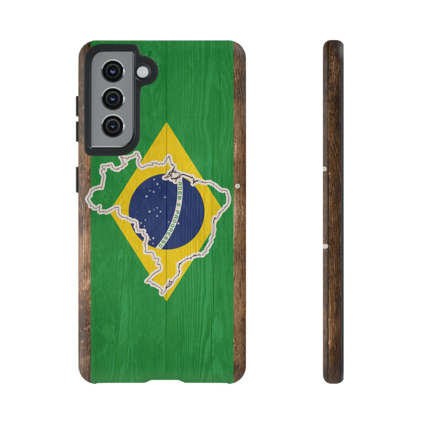 Brazil Flag Phone Map Case Protective Tough Cover Flag of Brazil Samsung Brazilian Pride Hard Plastic Back Brazil Flag Cover