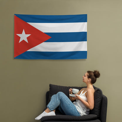 Double Sided Cuban Flag Decoration Outdoor Flag Patriotic Home Decor Cuba Flag Day Display Bandera de Cuba