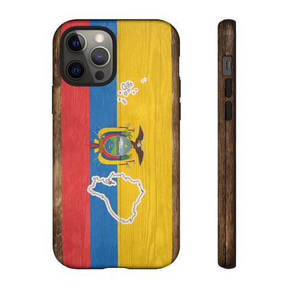 Ecuador Flag Phone Map Case Protective Tough Cover Flag of Ecuador Samsung Ecuadorian Pride Hard Plastic Back Ecuadorian Flag Cover