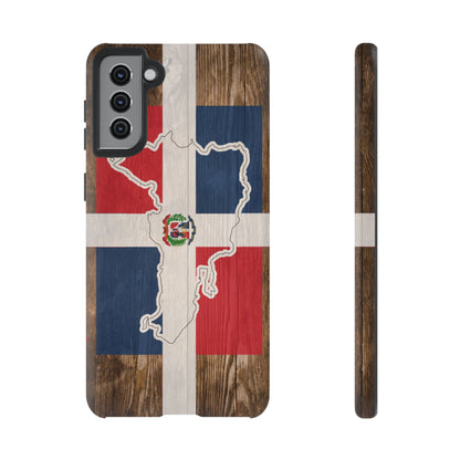 Dominican Republic Flag Phone Map Case Protective Tough Cover Flag of Dominican Pride Hard Plastic Back DR Flag Cover Dominicana