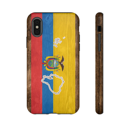 Ecuador Flag Phone Map Case Protective Tough Cover Flag of Ecuador Samsung Ecuadorian Pride Hard Plastic Back Ecuadorian Flag Cover
