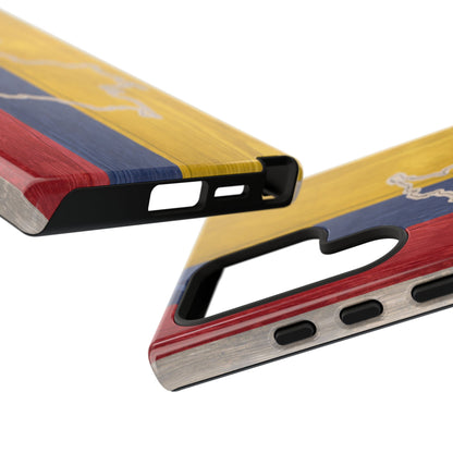 Colombian Flag Map Style iPhone Case Protective Tough Cover Flag of Colombia Samsung Colombian Pride Huawei Hard Plastic Back Colombia Phone