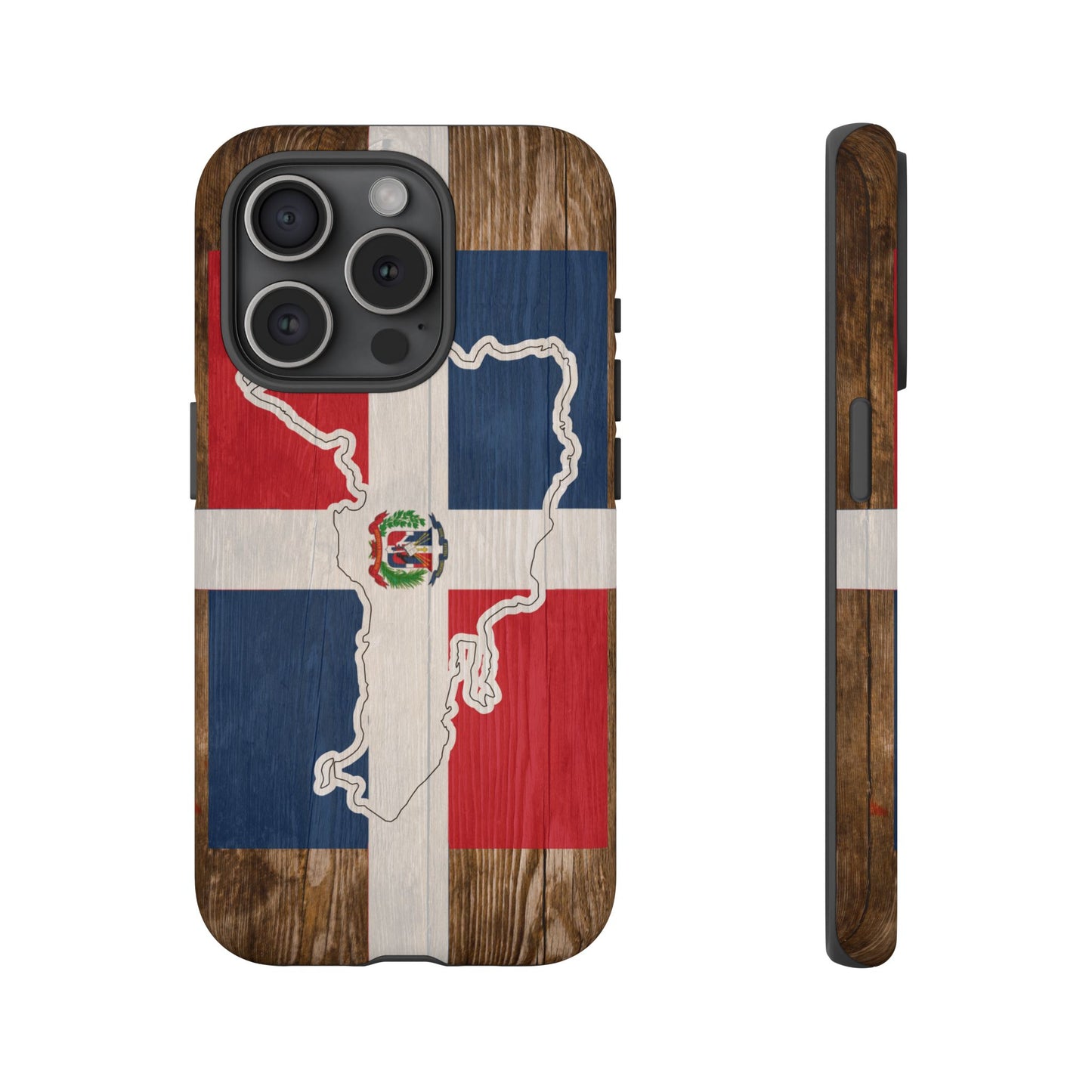 Dominican Republic Flag Phone Map Case Protective Tough Cover Flag of Dominican Pride Hard Plastic Back DR Flag Cover Dominicana