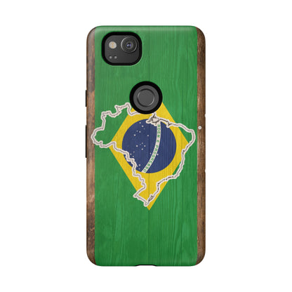 Brazil Flag Phone Map Case Protective Tough Cover Flag of Brazil Samsung Brazilian Pride Hard Plastic Back Brazil Flag Cover