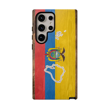 Ecuador Flag Phone Map Case Protective Tough Cover Flag of Ecuador Samsung Ecuadorian Pride Hard Plastic Back Ecuadorian Flag Cover