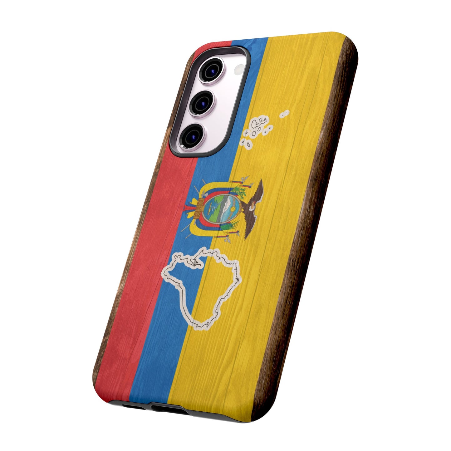 Ecuador Flag Phone Map Case Protective Tough Cover Flag of Ecuador Samsung Ecuadorian Pride Hard Plastic Back Ecuadorian Flag Cover