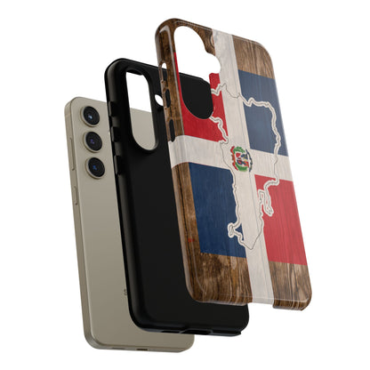 Dominican Republic Flag Phone Map Case Protective Tough Cover Flag of Dominican Pride Hard Plastic Back DR Flag Cover Dominicana