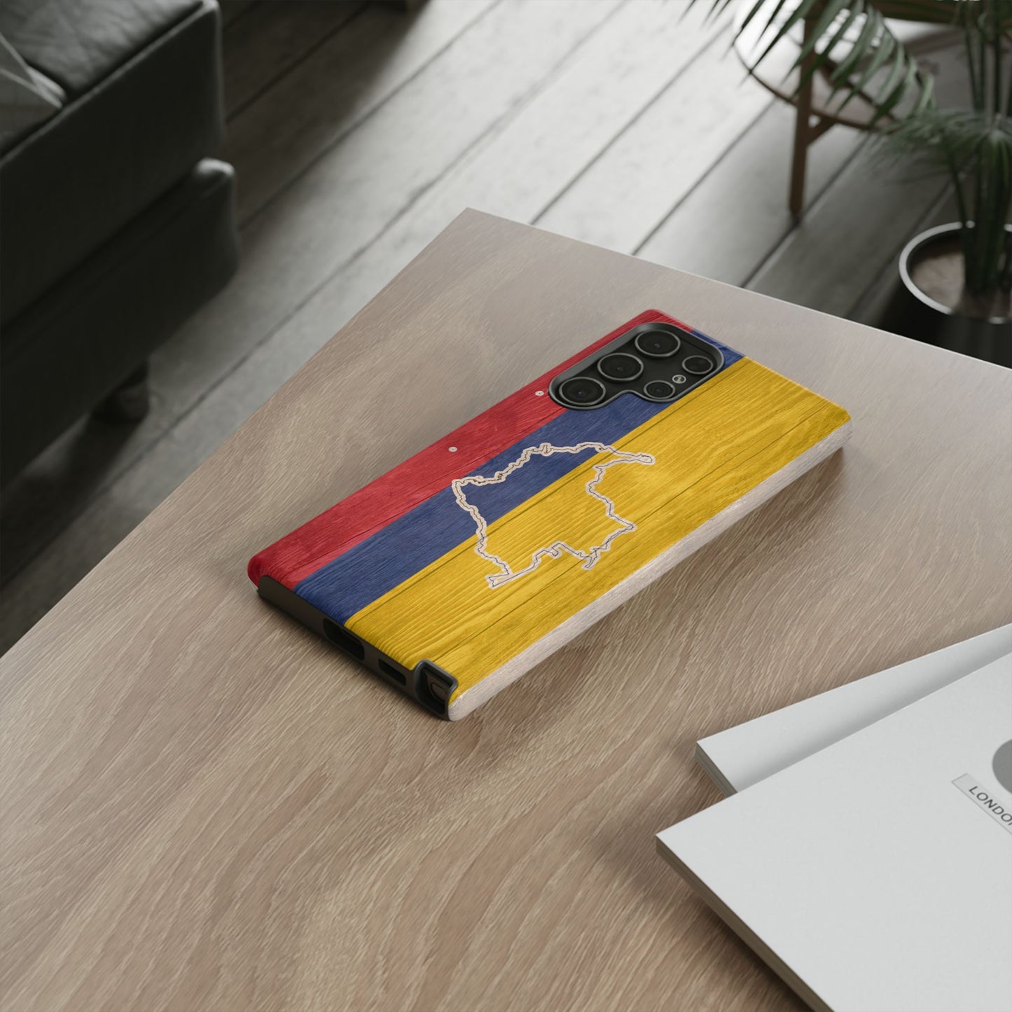 Colombian Flag Map Style iPhone Case Protective Tough Cover Flag of Colombia Samsung Colombian Pride Huawei Hard Plastic Back Colombia Phone