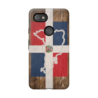 Dominican Republic Flag Phone Map Case Protective Tough Cover Flag of Dominican Pride Hard Plastic Back DR Flag Cover Dominicana