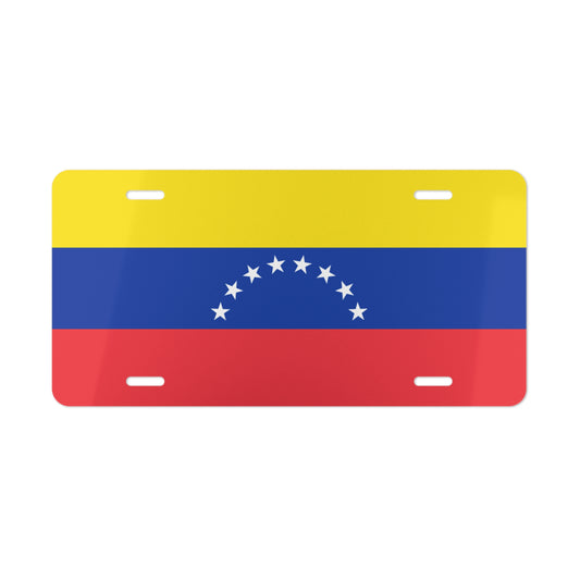 Venezuelan flag Vanity Plate Custom Car Decor Gift Personalized Venezuela License Plate Auto Accessory Car Enthusiasts Venezuelan Pride
