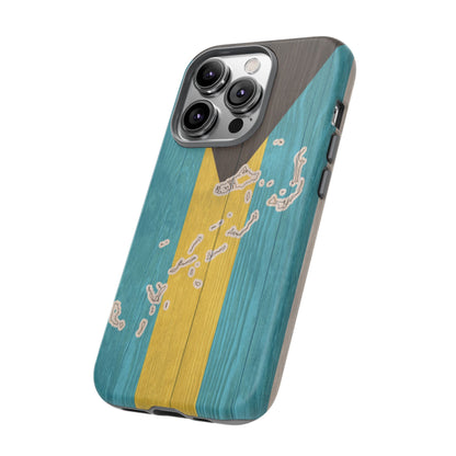 Bahamas Flag Phone Map Case Protective Tough Cover Flag of Bahamas Samsung Bahamian Pride Hard Plastic Back Bahamas Flag Cover