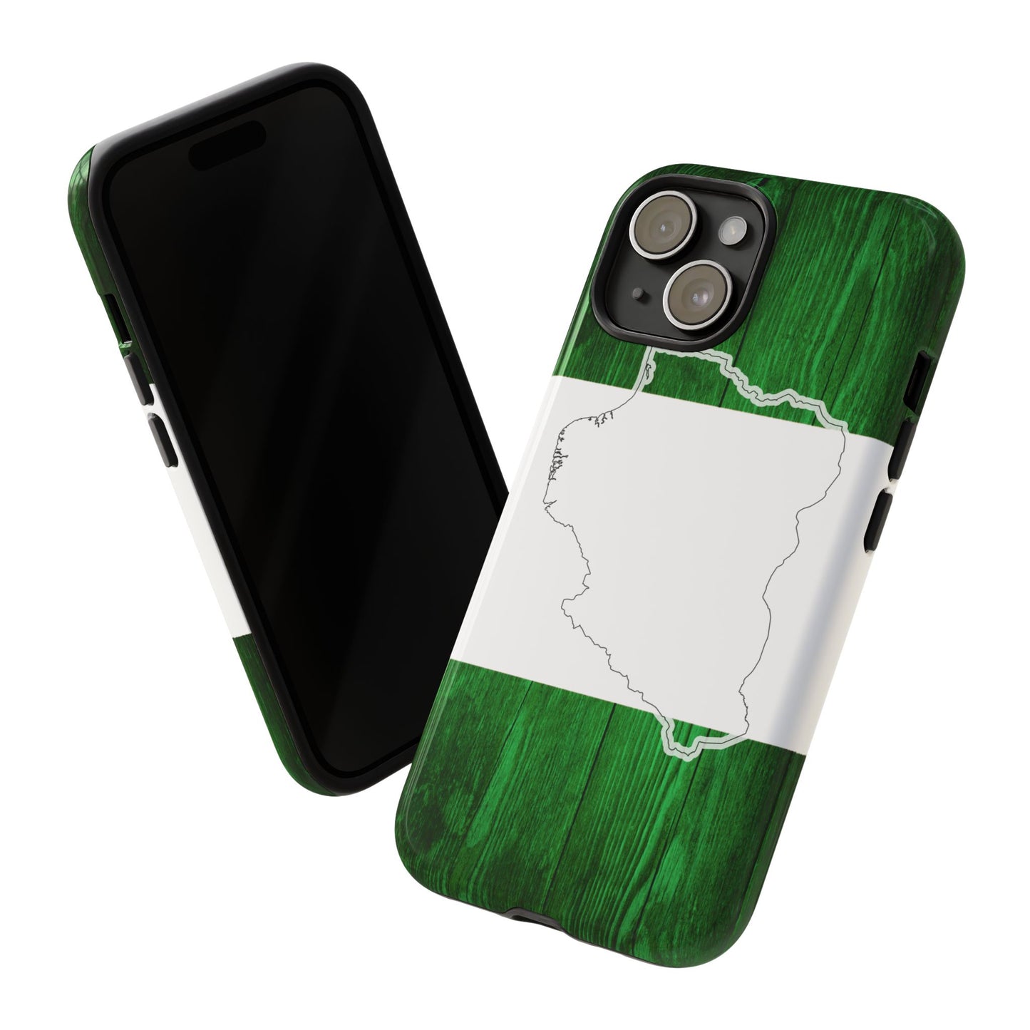 Nigeria Flag Phone Case, African Nation Protective Cover, Nigeria Pride Accessory, Tough Phone Case for Patriots, Nigerian Flag Mobile Case