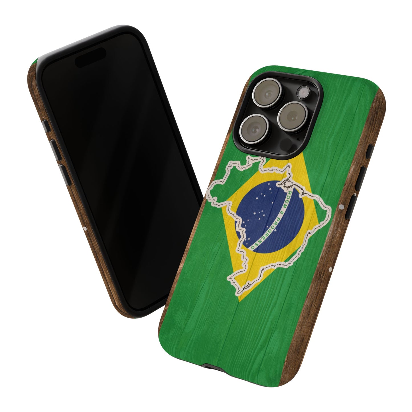 Brazil Flag Phone Map Case Protective Tough Cover Flag of Brazil Samsung Brazilian Pride Hard Plastic Back Brazil Flag Cover