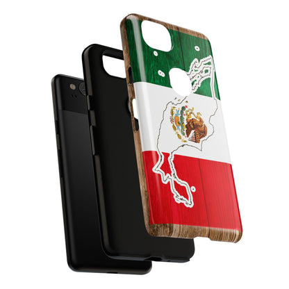 Phone Case, Mexican Flag Tough Case, Patriotic Mexico Phone Cover, Rugged Phone Protector, National Flag Phone Sleeve, Cinco de Mayo Gift