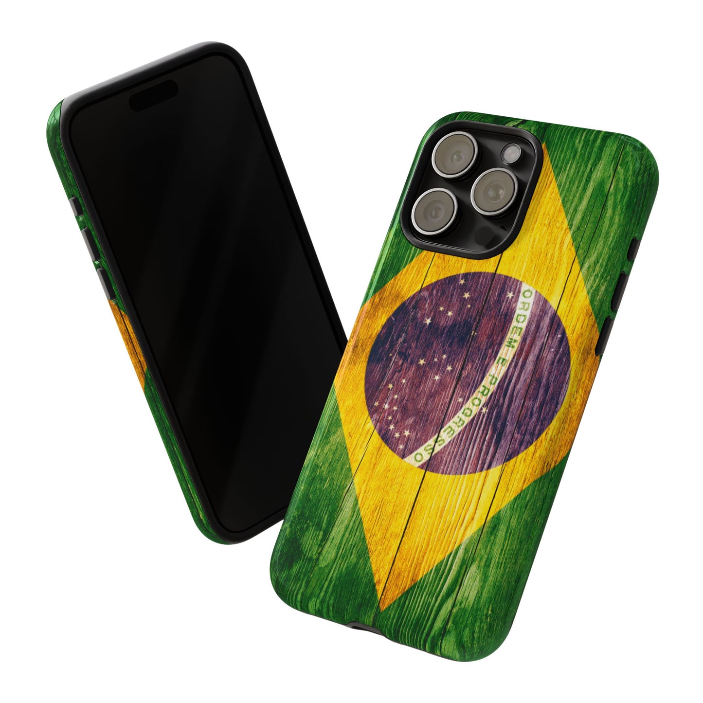 Brazil Phone Case Protective Tough Cover Flag of Brazil Samsung Brazilian Pride Hard Plastic Back Brazil Flag Cover IPhone Souvenir Gift Protective Case