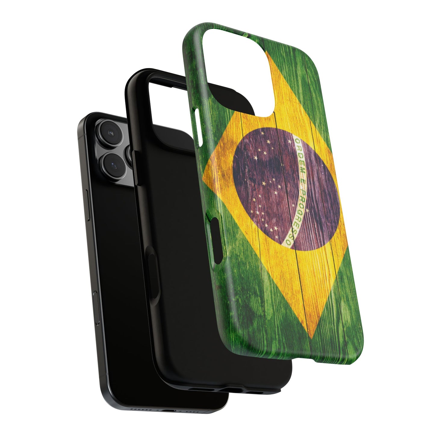Brazil Phone Case Protective Tough Cover Flag of Brazil Samsung Brazilian Pride Hard Plastic Back Brazil Flag Cover IPhone Souvenir Gift Protective Case