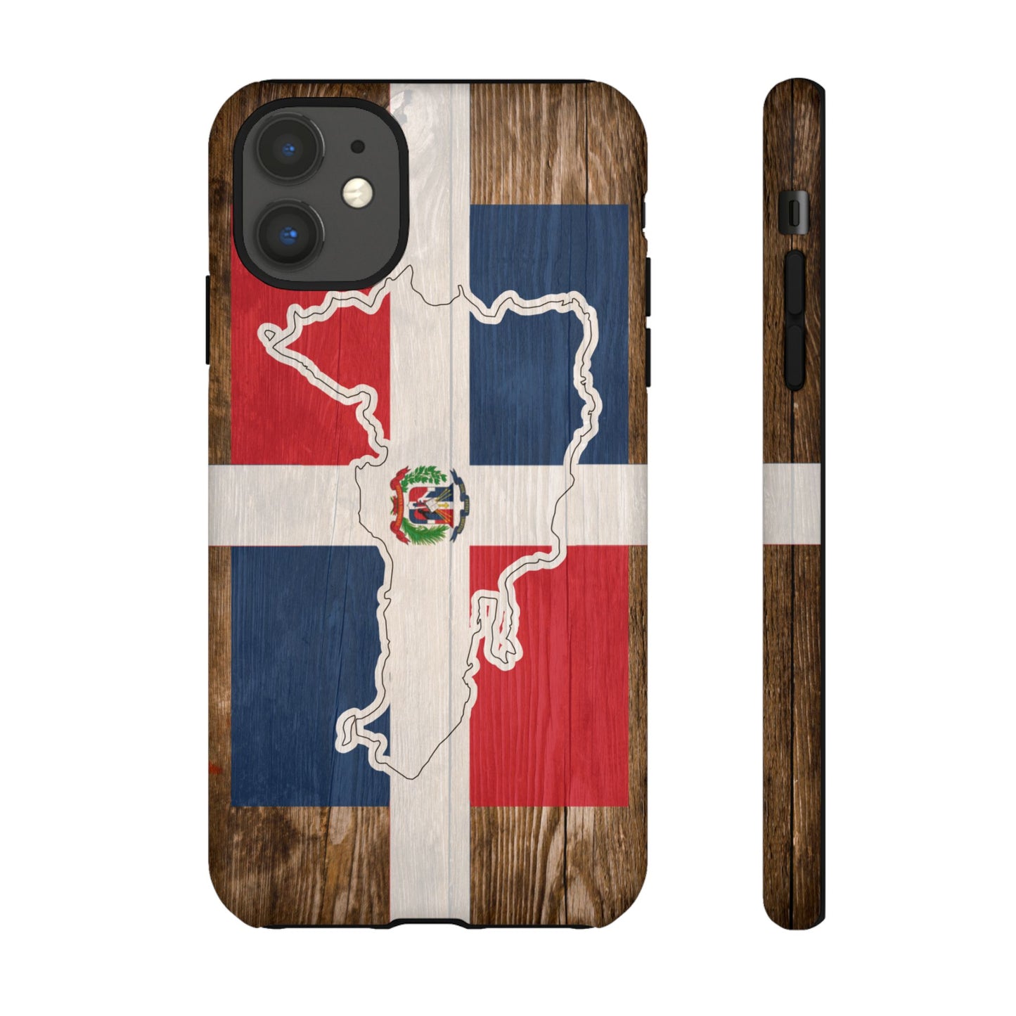 Dominican Republic Flag Phone Map Case Protective Tough Cover Flag of Dominican Pride Hard Plastic Back DR Flag Cover Dominicana