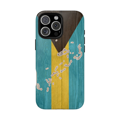 Bahamas Flag Phone Map Case Protective Tough Cover Flag of Bahamas Samsung Bahamian Pride Hard Plastic Back Bahamas Flag Cover