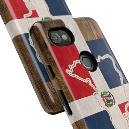 Dominican Republic Flag Phone Map Case Protective Tough Cover Flag of Dominican Pride Hard Plastic Back DR Flag Cover Dominicana