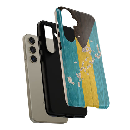 Bahamas Flag Phone Map Case Protective Tough Cover Flag of Bahamas Samsung Bahamian Pride Hard Plastic Back Bahamas Flag Cover