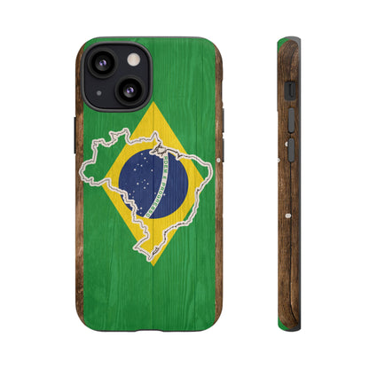 Brazil Flag Phone Map Case Protective Tough Cover Flag of Brazil Samsung Brazilian Pride Hard Plastic Back Brazil Flag Cover