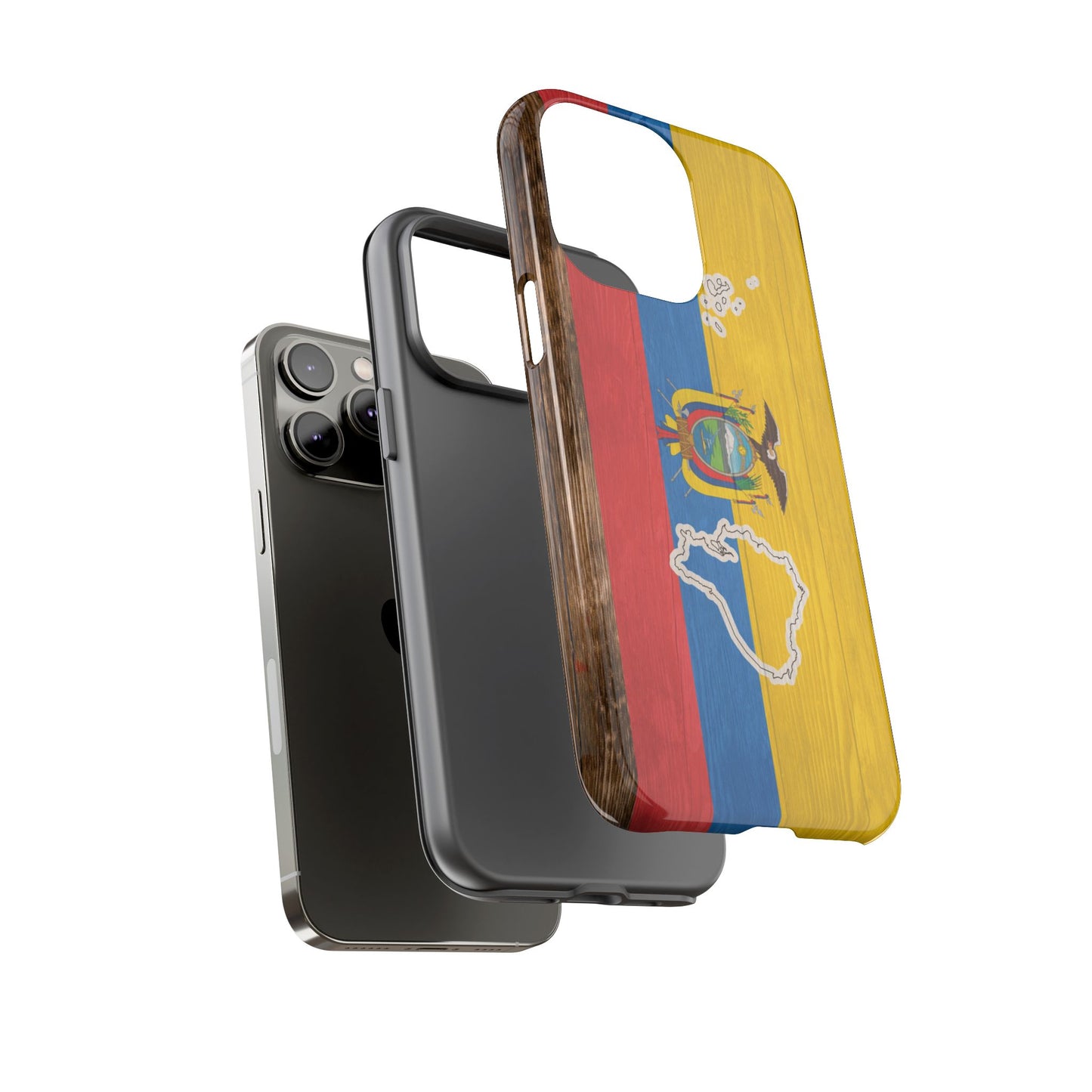 Ecuador Flag Phone Map Case Protective Tough Cover Flag of Ecuador Samsung Ecuadorian Pride Hard Plastic Back Ecuadorian Flag Cover