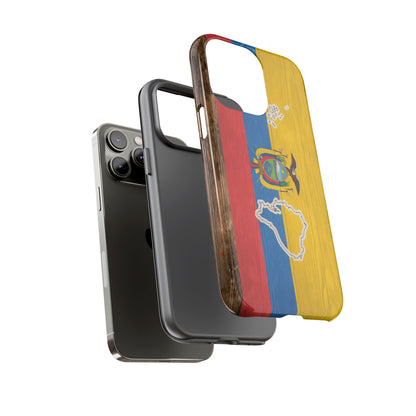 Ecuador Flag Phone Map Case Protective Tough Cover Flag of Ecuador Samsung Ecuadorian Pride Hard Plastic Back Ecuadorian Flag Cover