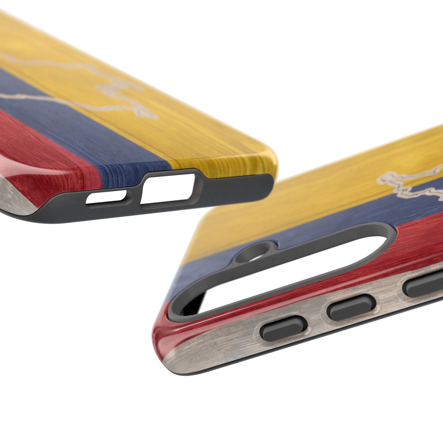 Colombian Flag Map Style iPhone Case Protective Tough Cover Flag of Colombia Samsung Colombian Pride Huawei Hard Plastic Back Colombia Phone