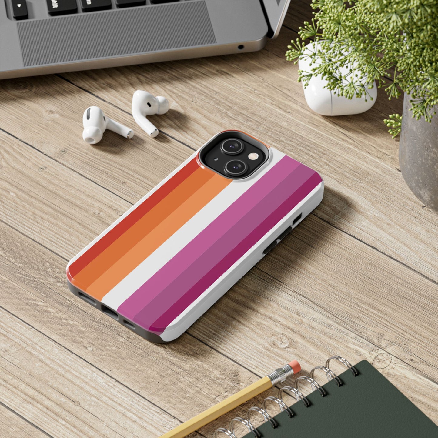 Lesbian Flag tough Impact-Resistant Phone Case
