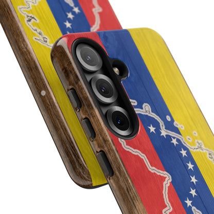 Venezuela Flag Phone Map Case Protective Tough Cover Flag of Venezuela Samsung Venezuelan Pride Hard Plastic Back Venezuela Map Cover