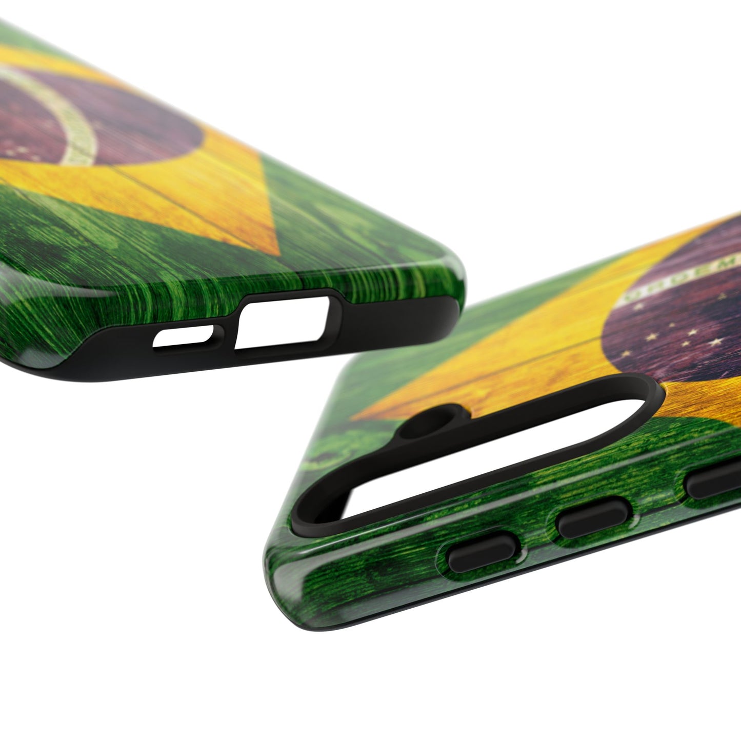 Brazil Phone Case Protective Tough Cover Flag of Brazil Samsung Brazilian Pride Hard Plastic Back Brazil Flag Cover IPhone Souvenir Gift Protective Case